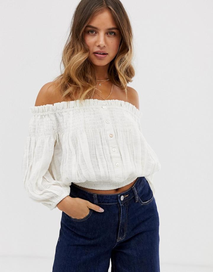 Free People Dancing Till Dawn Off-shoulder Top
