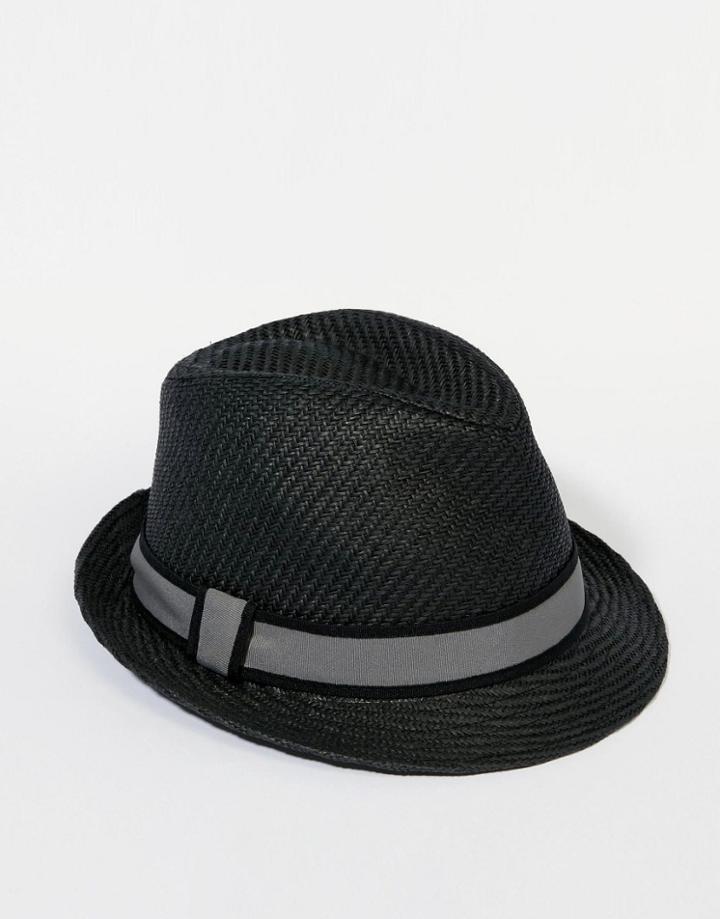 Goorin Killian Straw Fedora Hat - Black