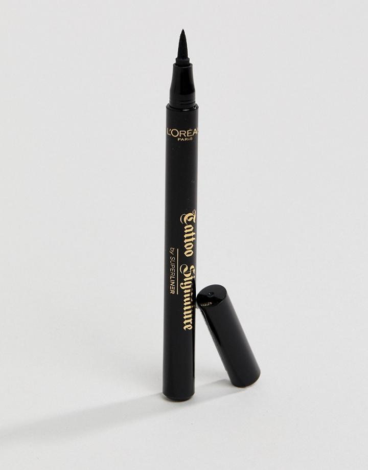 L'oreal Paris Tattoo Signature 24hr Liquid Eyeliner Black - Black