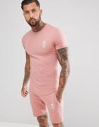 Gym King Muscle T-shirt In Pink With Logo - Pink