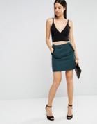Vero Moda A Line Skirt - Green