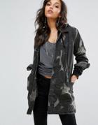 G-star Camo Utility Overcoat - Green