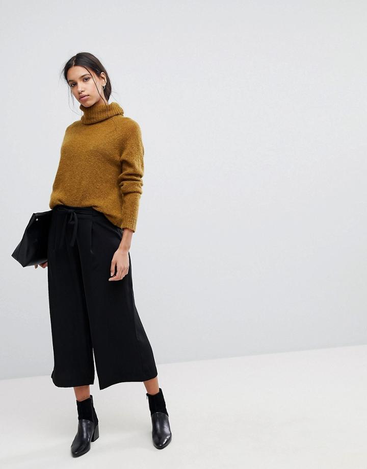 Selected Femme Cropped Pants - Black
