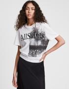 Allsaints Kielder Boyfriend Tee In White