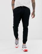 Bershka Chino Sweatpants In Black