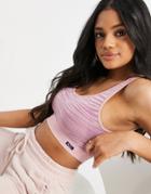 Pepe Jeans Katya Crop Top In Pink Zebra Print