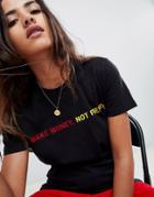 Criminal Damage Make Money Not Friends T-shirt - Black