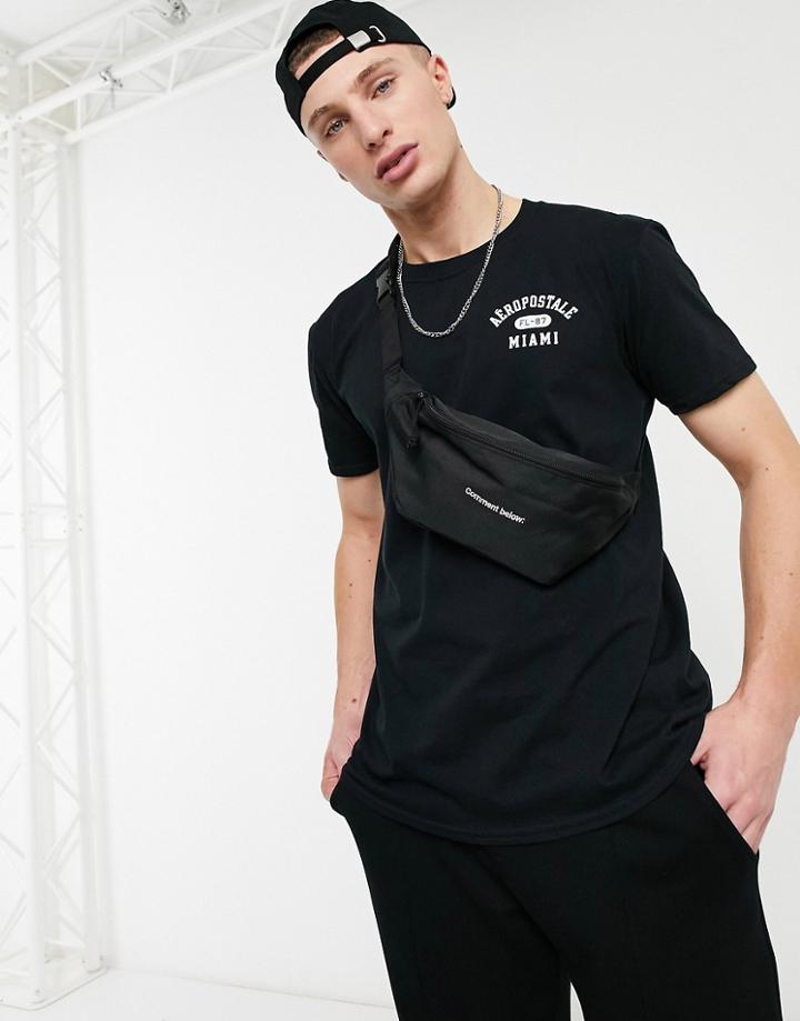 Aeropostale Miami Small Logo T-shirt-black