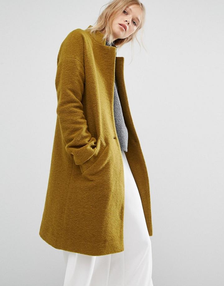 Native Youth Minimal Overcoat - Yellow