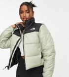 The North Face Saikuru Cropped Jacket In Green Exclusive At Asos