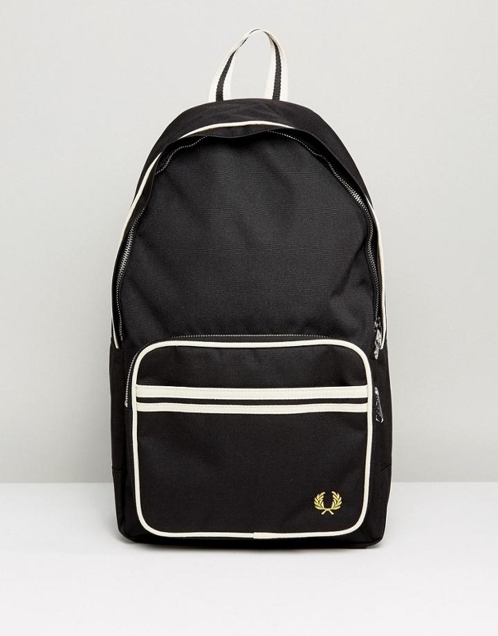 Fred Perry Logo Backpack Black - Black