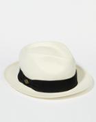 Goorin Snare Straw Fedora Hat - White