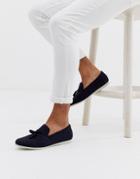 New Look Tassel Loafer In Navy