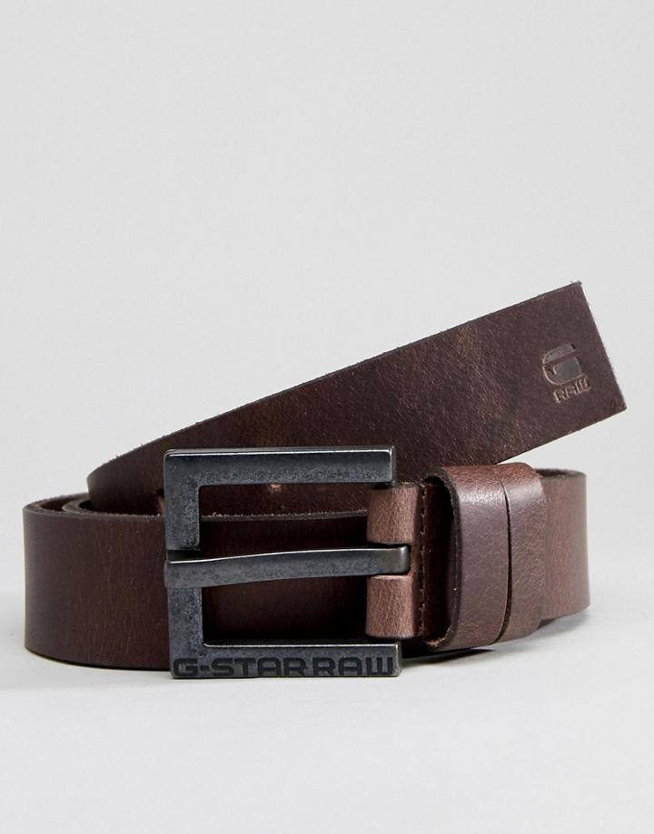 G-star Duko Cuba Leather Belt - Brown