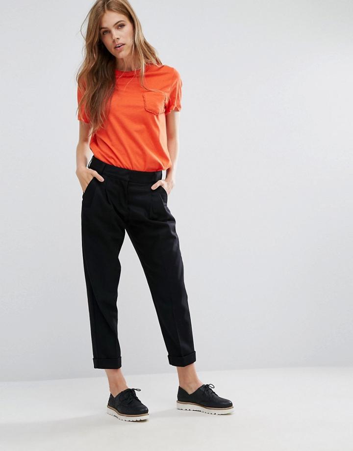 Ymc Virgin Wool Tailored Pants - Black