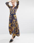 Gestuz Audra Maxi Dress In Floral Print - Multi