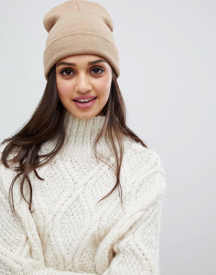 Brave Soul Camel Beanie - Brown
