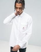 Love Moschino Embroidered Chest Pocket Shirt - White
