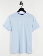 Pre London Forno Neck Logo T-shirt In Blue-blues