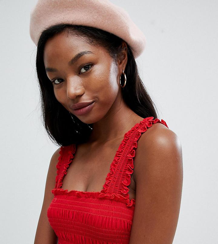 My Accessories Pink Wool Beret - Pink