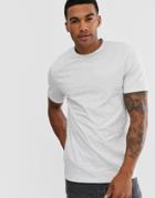 River Island Slim Fit T-shirt In Gray