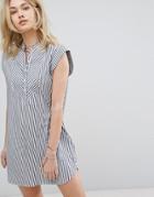 Abercrombie & Fitch Preppy Striped Collarless Dress - Multi