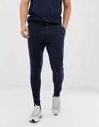 Asos Design Super Skinny Sweatpants In Navy