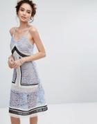 Endless Rose Contrast Lace Dress - Multi