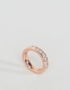 Ted Baker Claudie Narrow Crystal Band Ring - Gold
