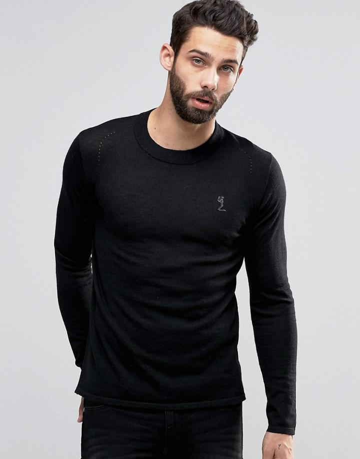 Religion Merino Crew Sweater Sweater - Black