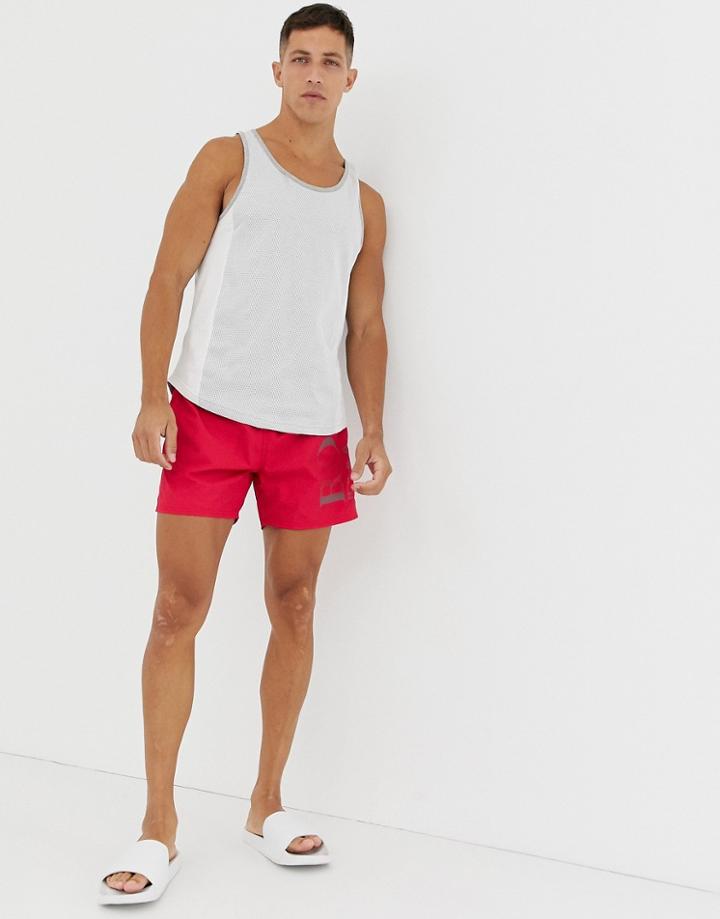 Boss Side Logo Swim Shorts - Pink