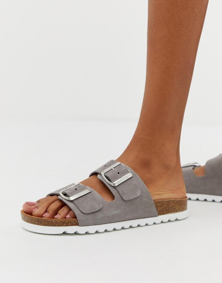 Vero Moda Leather Sandal - Green