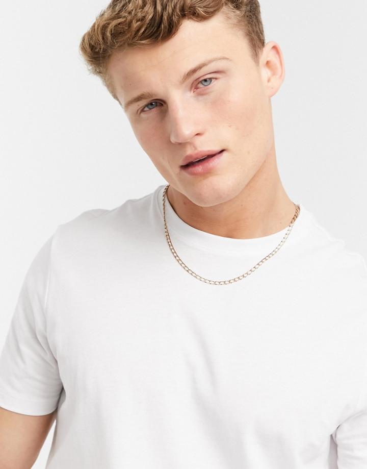 New Look Organic Cotton Crew Neck T-shirt In White