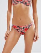Oasis Tropical Floral Bikini Bottom - Multi Orange