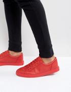 Asos Sneakers In Block Bright Red - Red