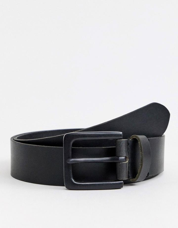 Barneys Original Leather Belt In Black