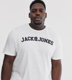 Jack & Jones Originals Plus Chest Branding Logo T-shirt-white