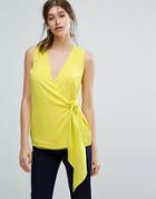 Warehouse Knot Front Top - Yellow