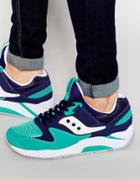 Saucony Grid 9000 Sneakers In Blue S70077-42 - Blue