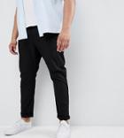 Asos Design Plus Skinny Chinos In Black - Black