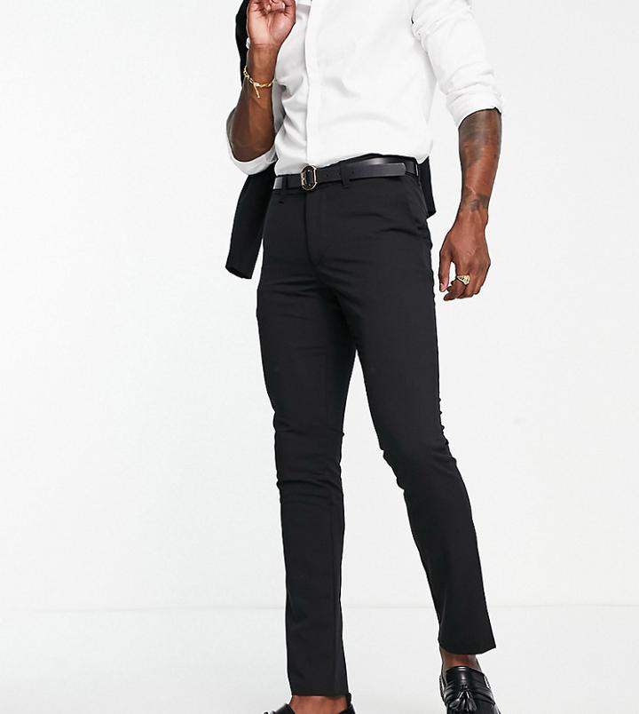 New Look Super Skinny Suit Pants In Black