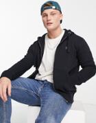 French Connection Full Zip Hoodie In Navy