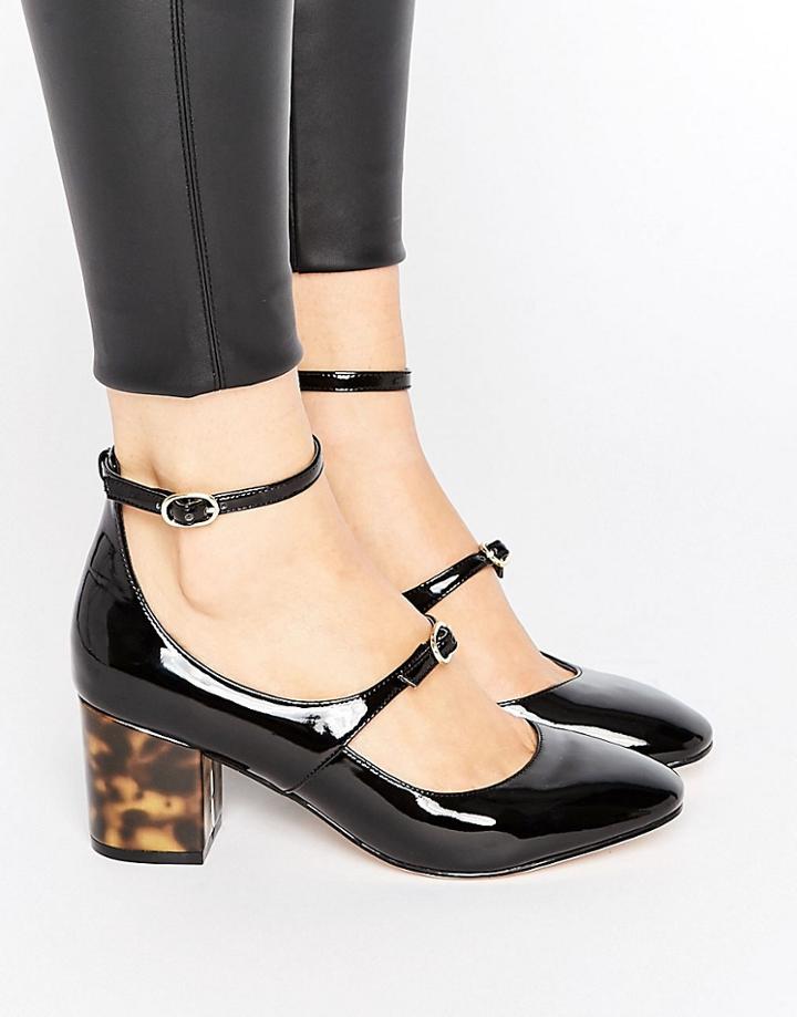 Asos Snapshot Block Heels - Black