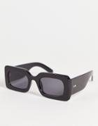 & Other Stories Recycled Rectangle Sunglasses In Black