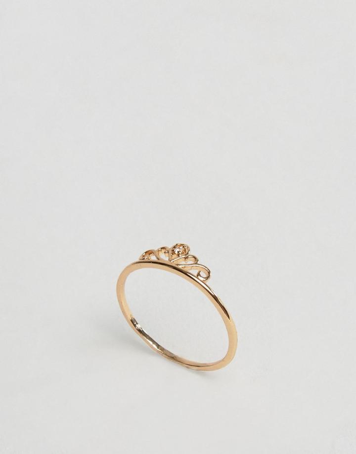 Asos Crown Thumb Ring - Gold