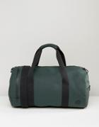 Fred Perry Matte Barrel Bag In Green - Green