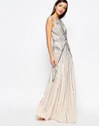 New Look Premium Sequin Maxi Dress - Pink