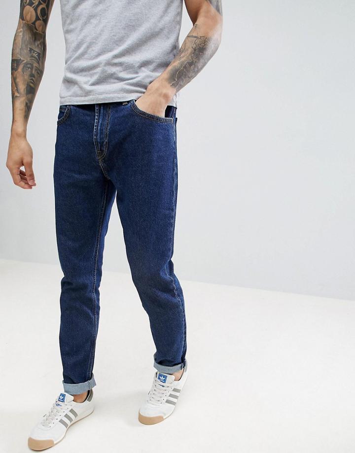 Lee 90s Rider Tapered Jeans Dark Stonewash - Blue