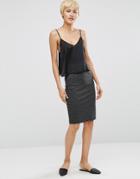 Minimum Verah Stripe Skirt - Black
