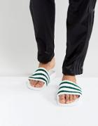 Adidas Originals Adilette Slides In White Bb0124 - White